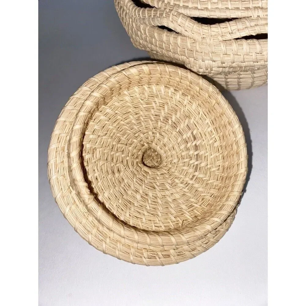 Vintage Choco Indian Baskets Set Of 2